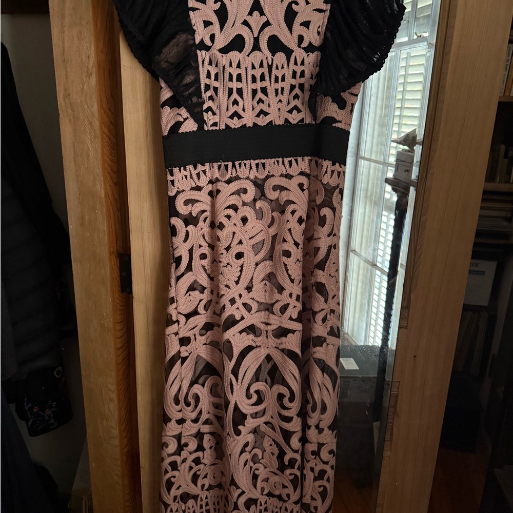 Foxiedox Black and Pink Lace Dress
